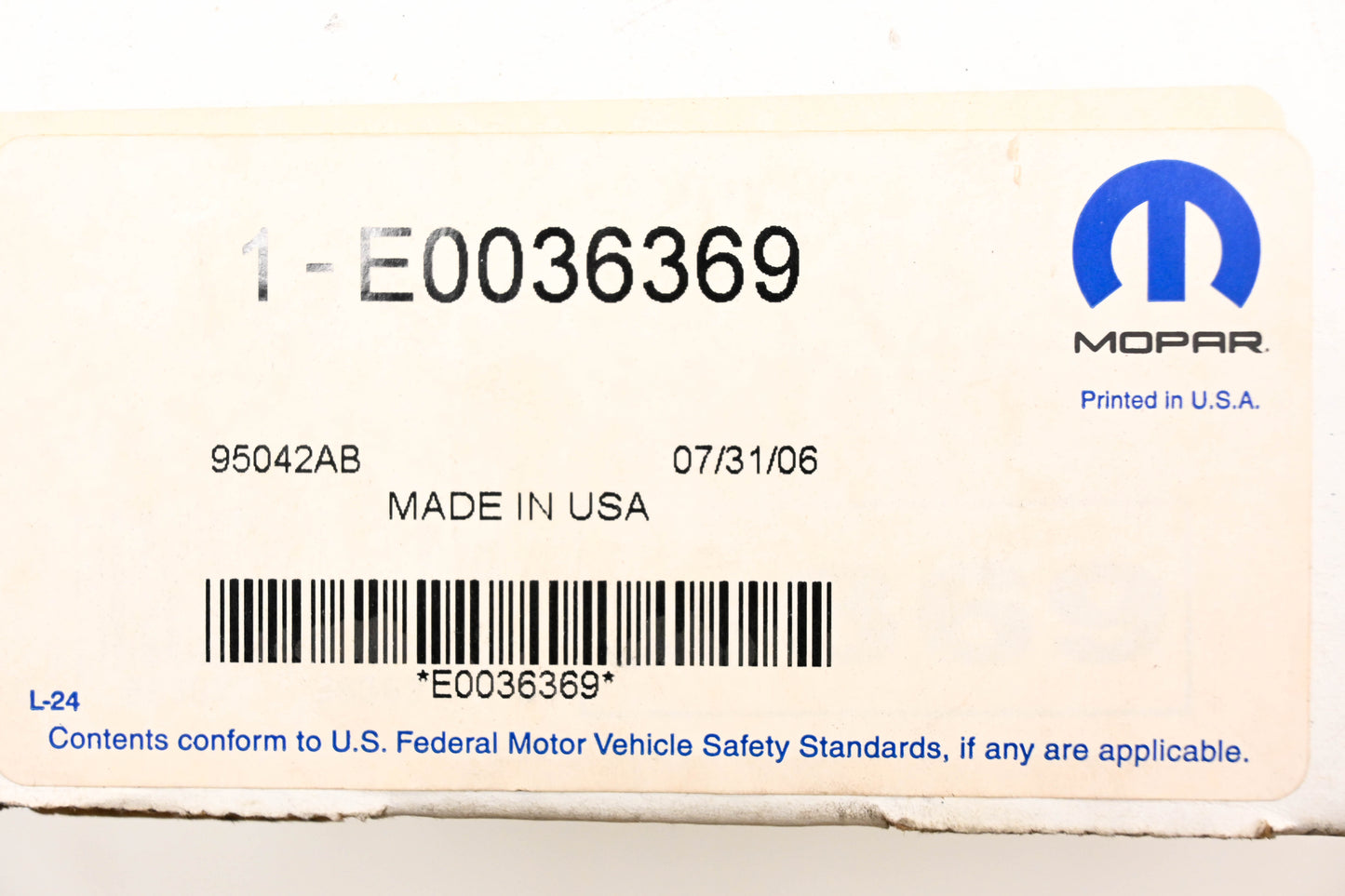 Mopar E0036369 Muffler Hanger NOS