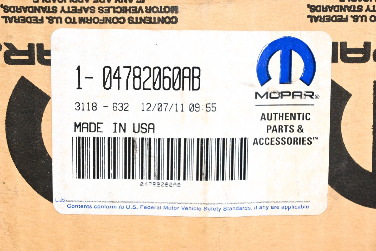 Mopar 04782060AB, 4782060AB Suspension Strut NOS