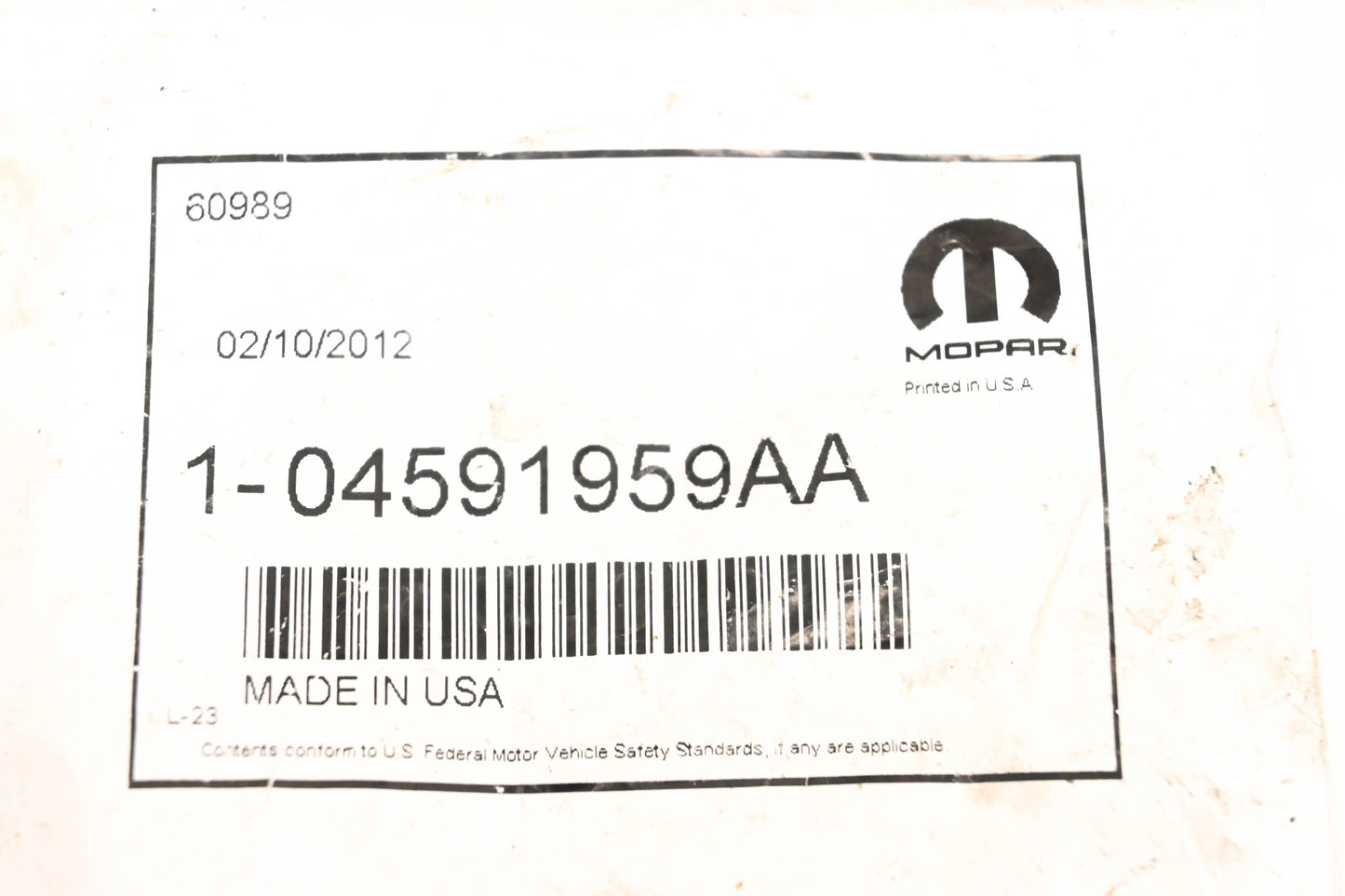 Mopar 04591959AA, 4591959AA Oil Dipstick Filler Cap NOS