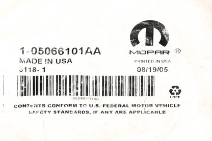 Mopar 05066101AA, 5066101AA Chrysler Emblem Trunk Lock Cover NOS