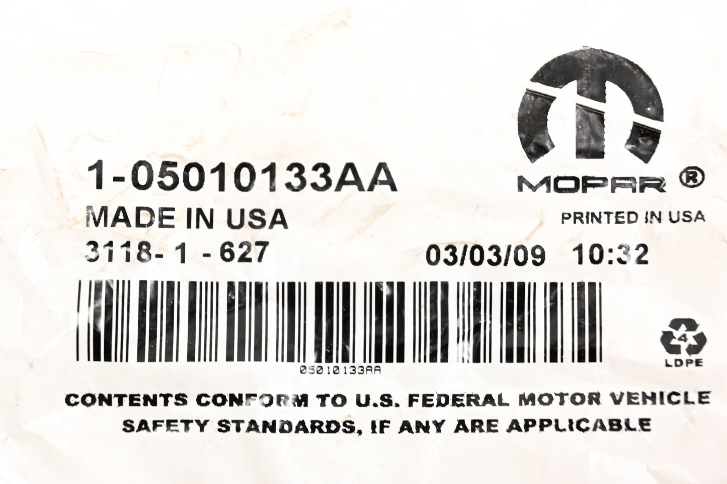 Mopar 05010133AA, 5010133AA Console Latch NOS