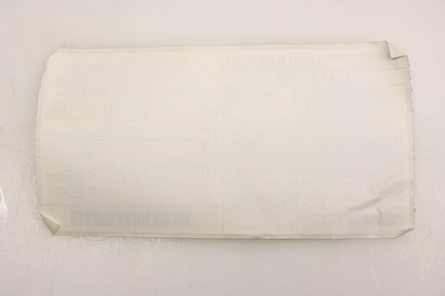 Mopar 04591546AA, 4591546AA Emission Decal NOS