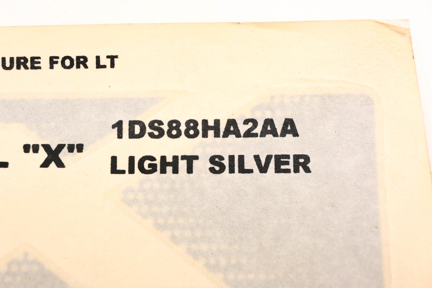 Mopar 1DS88HA2AA Light Silver X Decal NOS