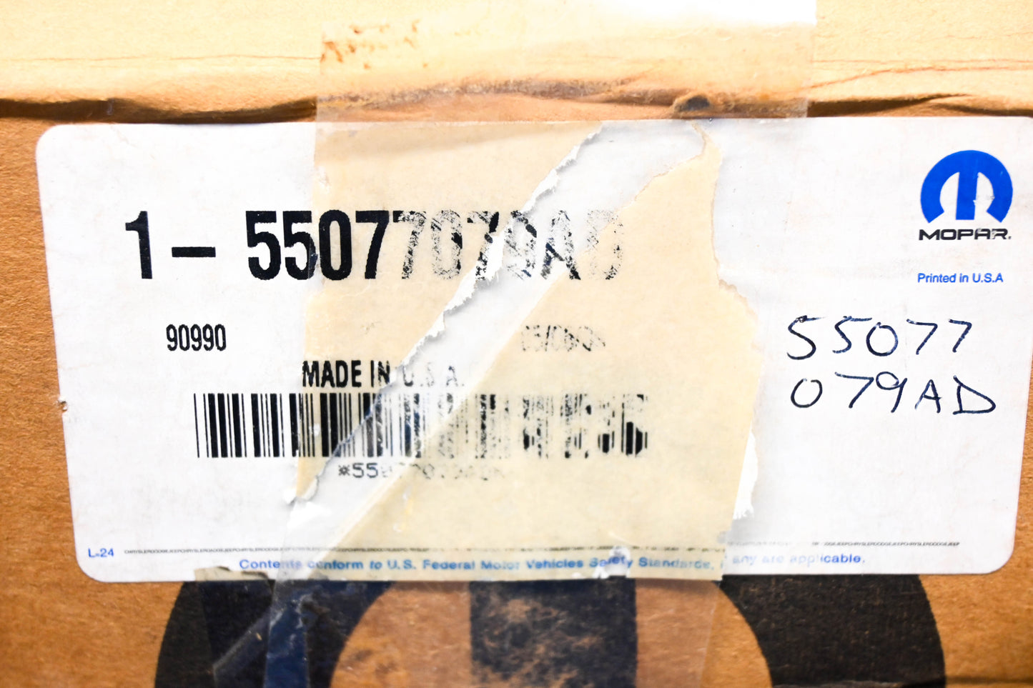 Mopar 55077079AB Driver Side Power Mirror Assembly NOS