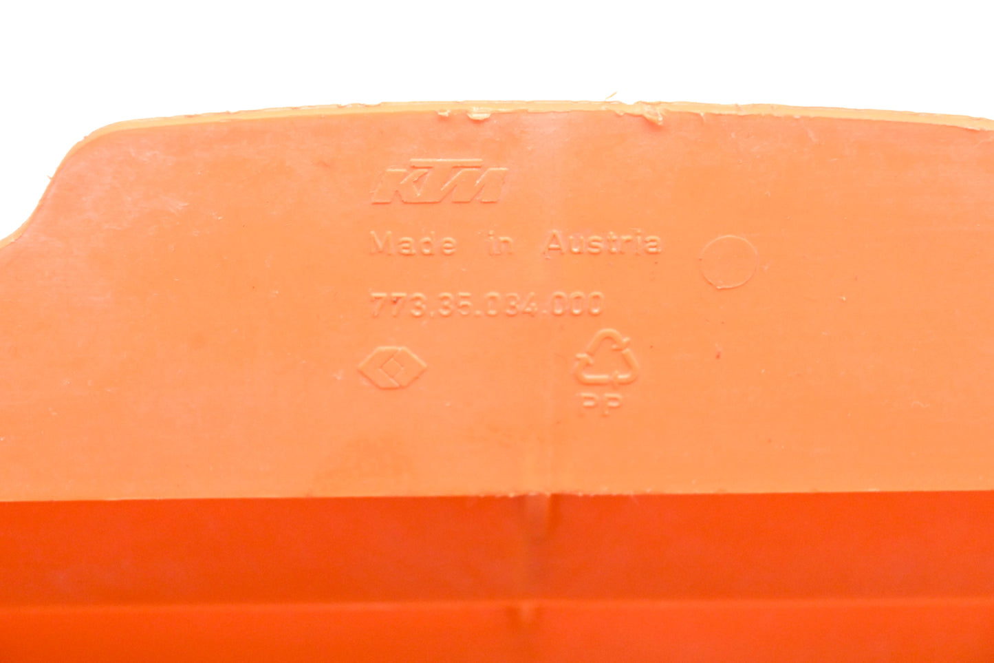OEM KTM 77335034000 Orange Radiator Guard Vent