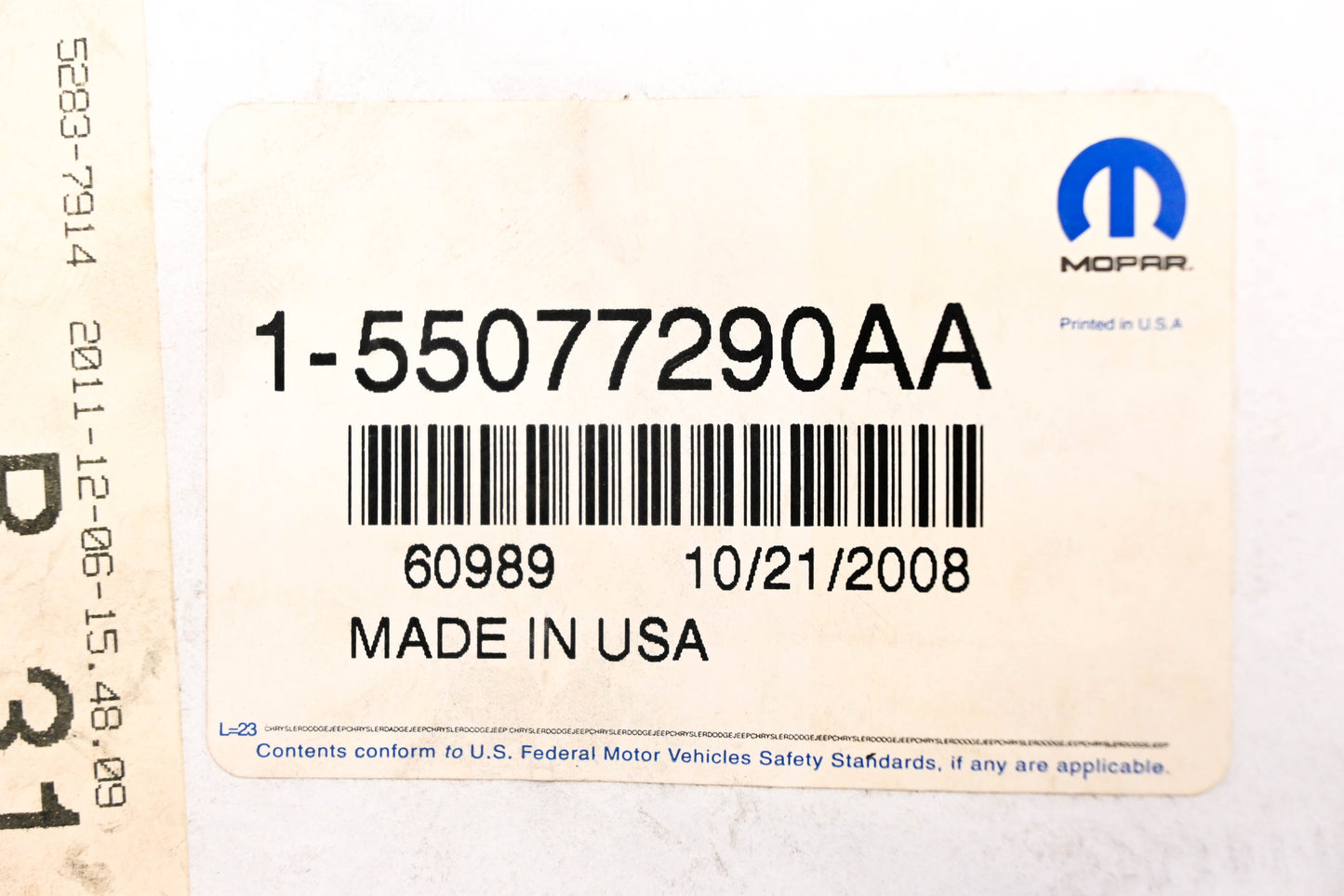 Mopar 55077290AA 5.9 R/T Decal NOS