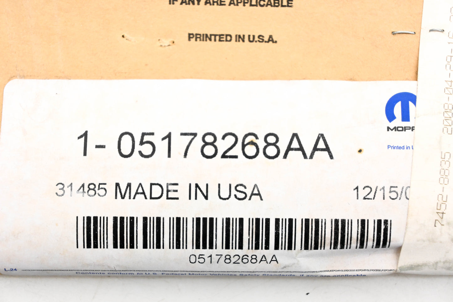 Mopar 05178268AA, 5178268AA Crew Decal NOS