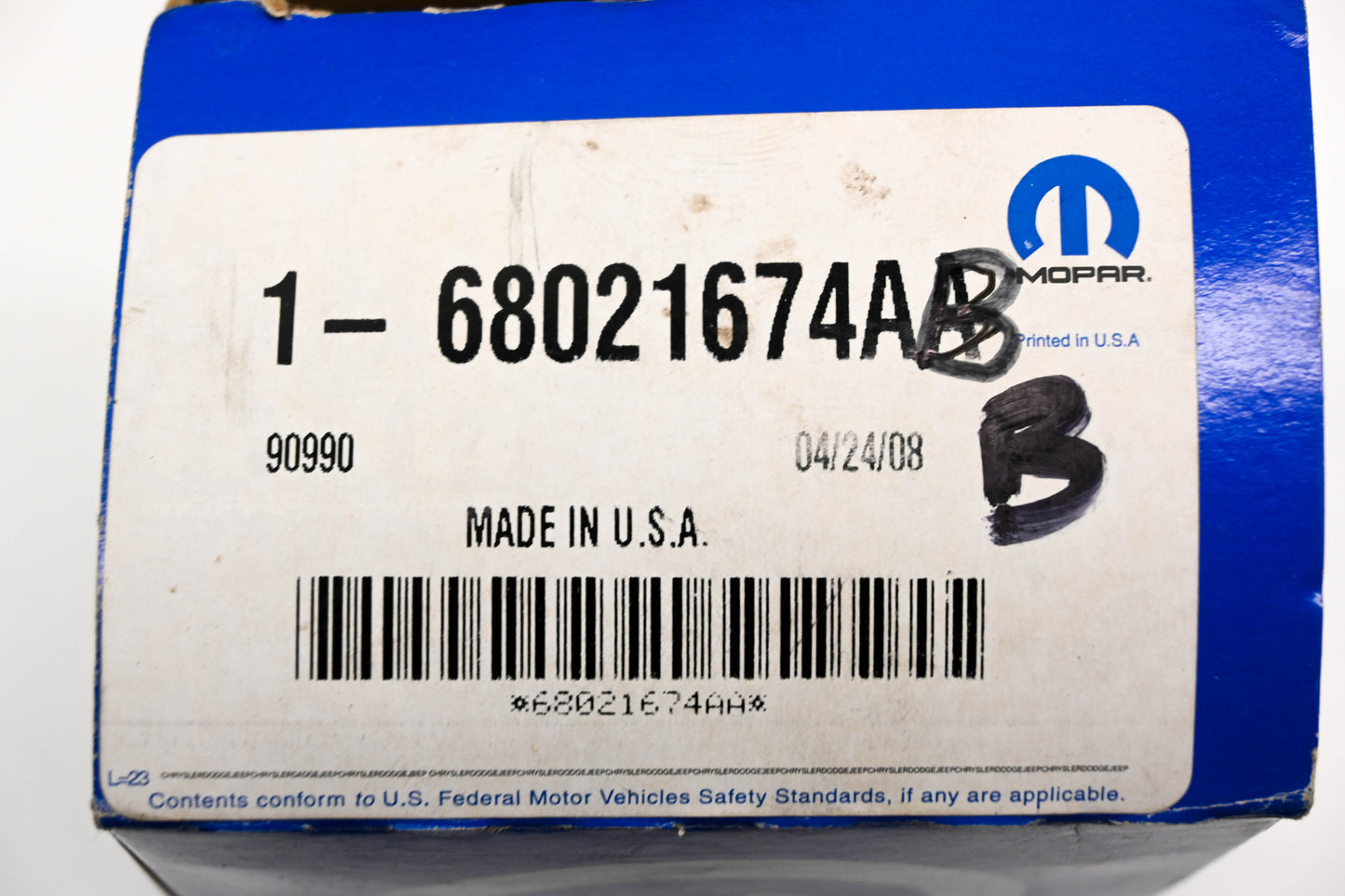 Mopar 68021674AA, 68021674AB Transfer Case Control Switch NOS