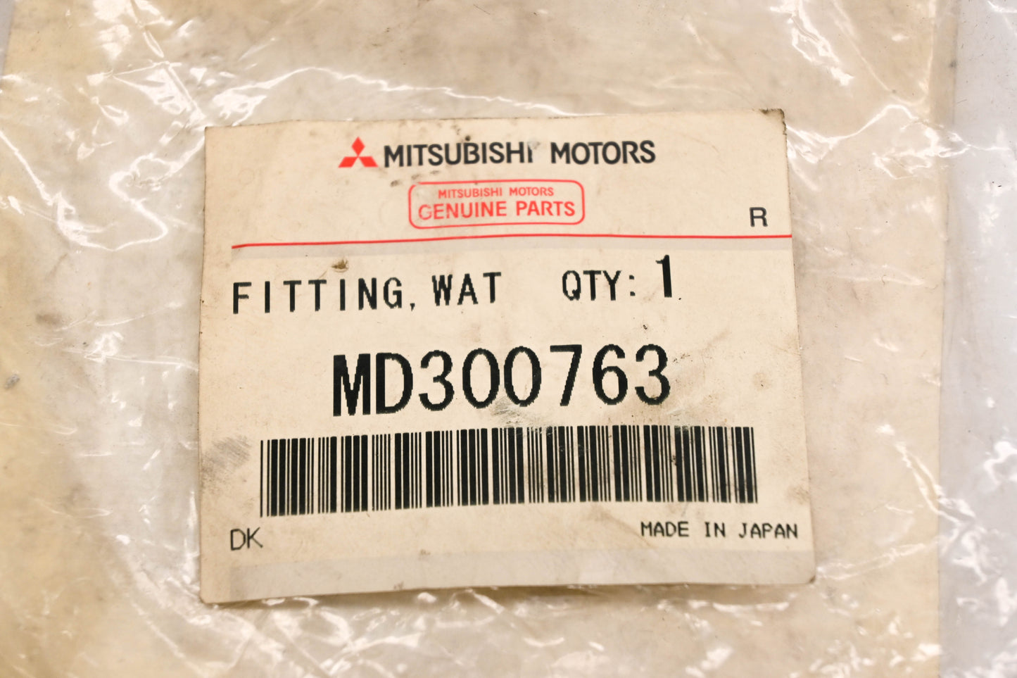 Mitsubishi MD300763 Water Inlet Hose Fitting NOS