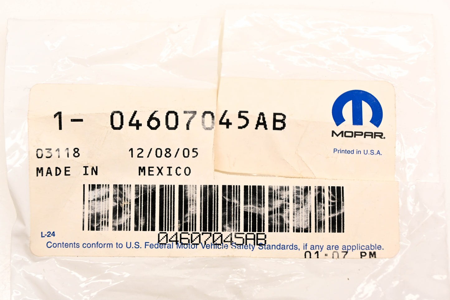 Mopar 04607045AB, 4607045AB Power Seat Switch Knob NOS