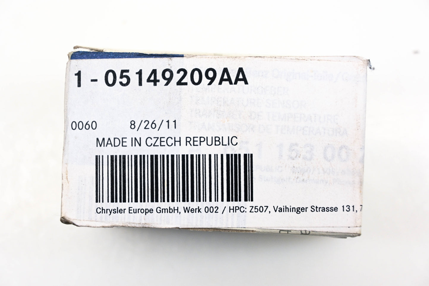 Mopar 05149209AA, 5149209AA Air Temperature Sensor NOS