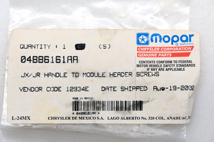 Mopar 04886161AA, 4886161AA Handle Module Screw Qty 3 NOS