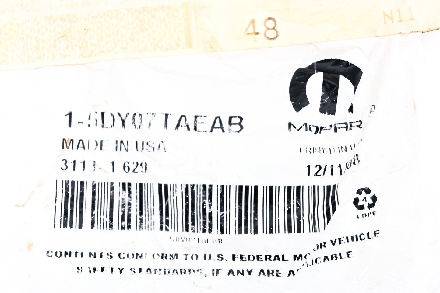 Mopar 5DY07TAEAB Jeep Wheel Hub Center Cap NOS