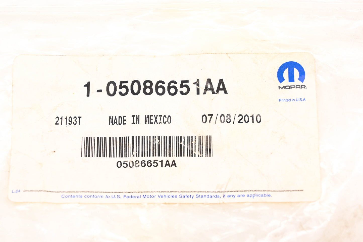 Mopar 05086651AA, 5086651AA ABS Speed Sensor NOS