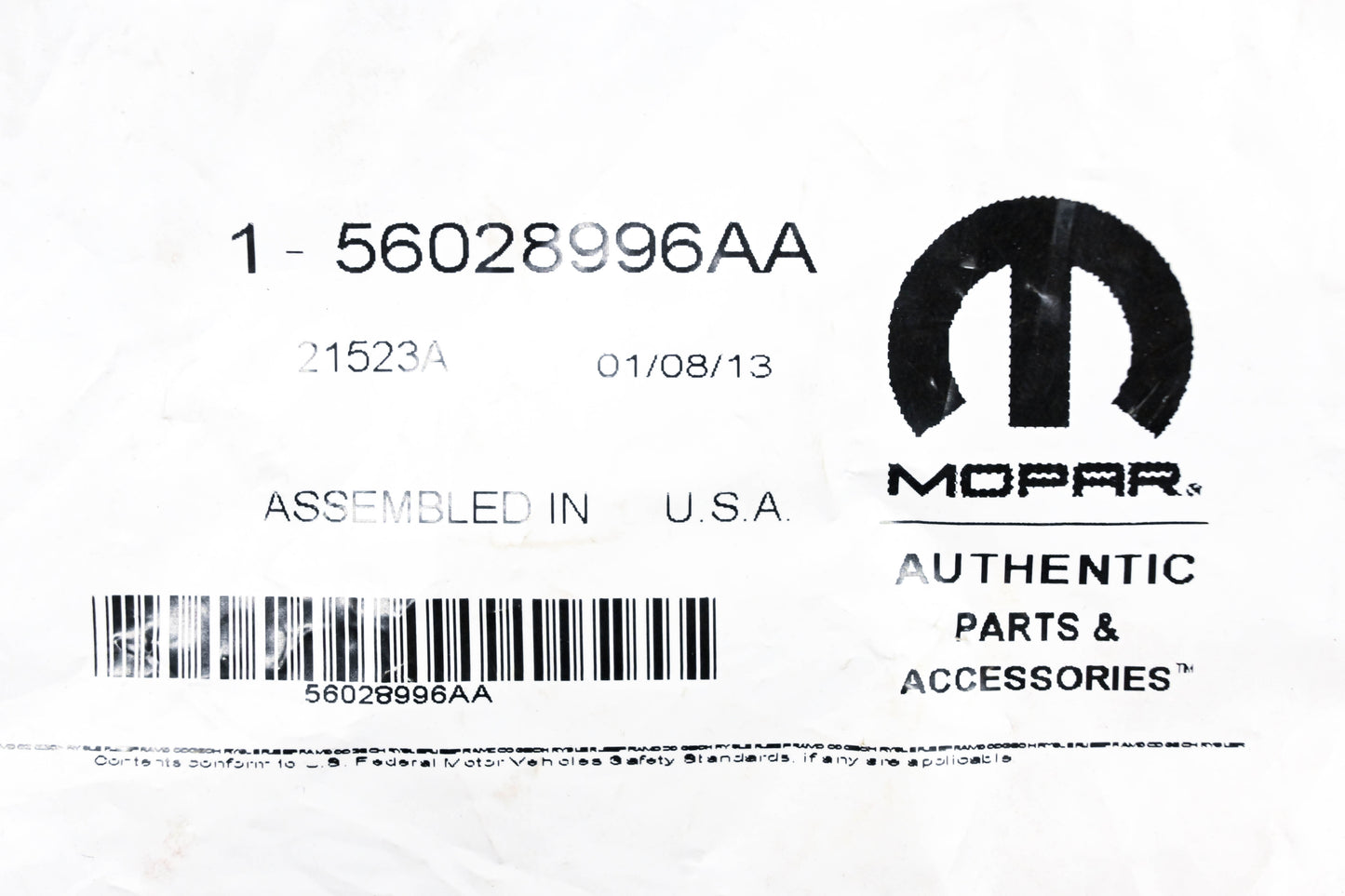 Mopar 56028996AA Oxygen Sensor NOS