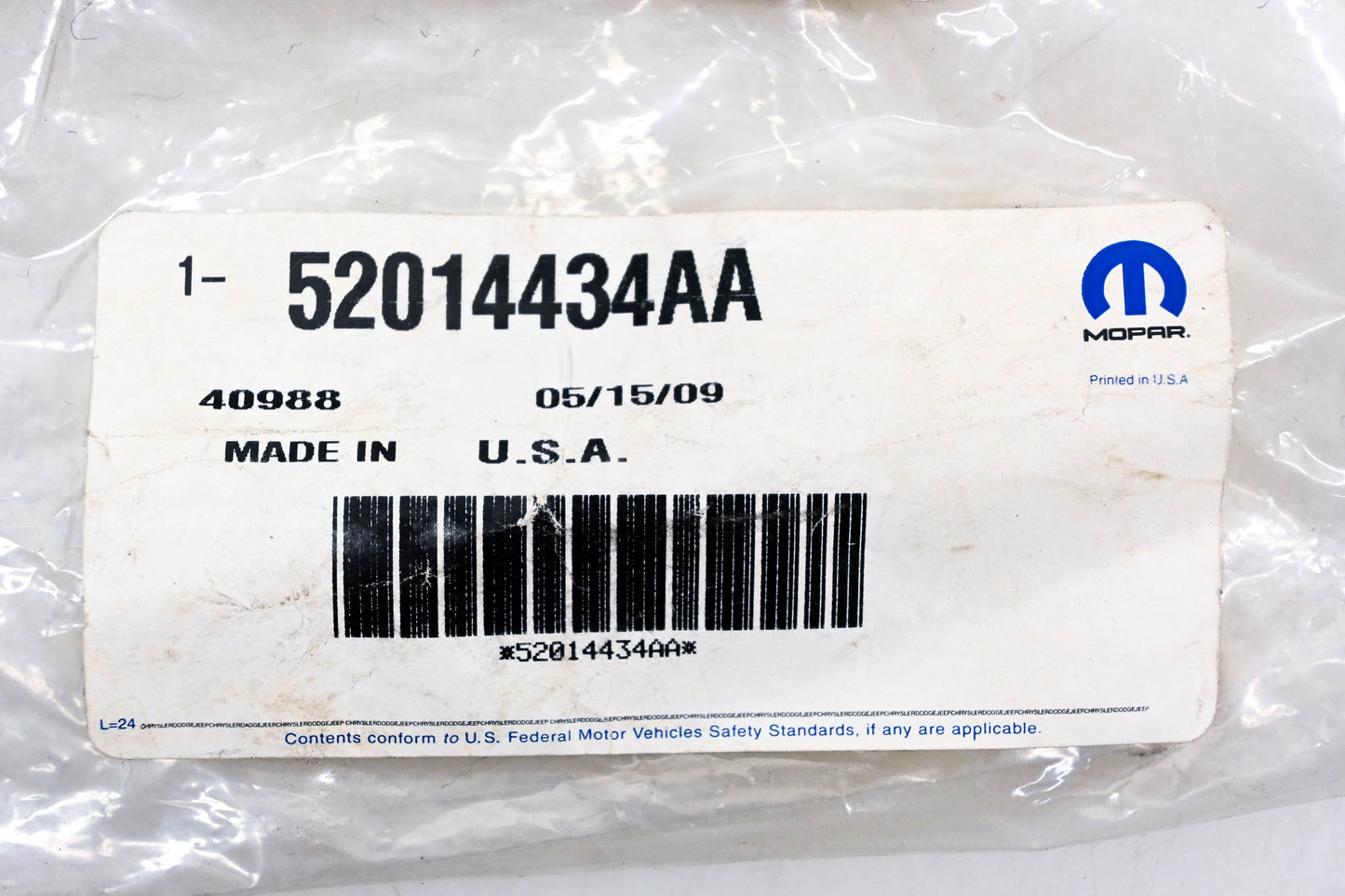 Mopar 52014434AA Tool Bag NOS