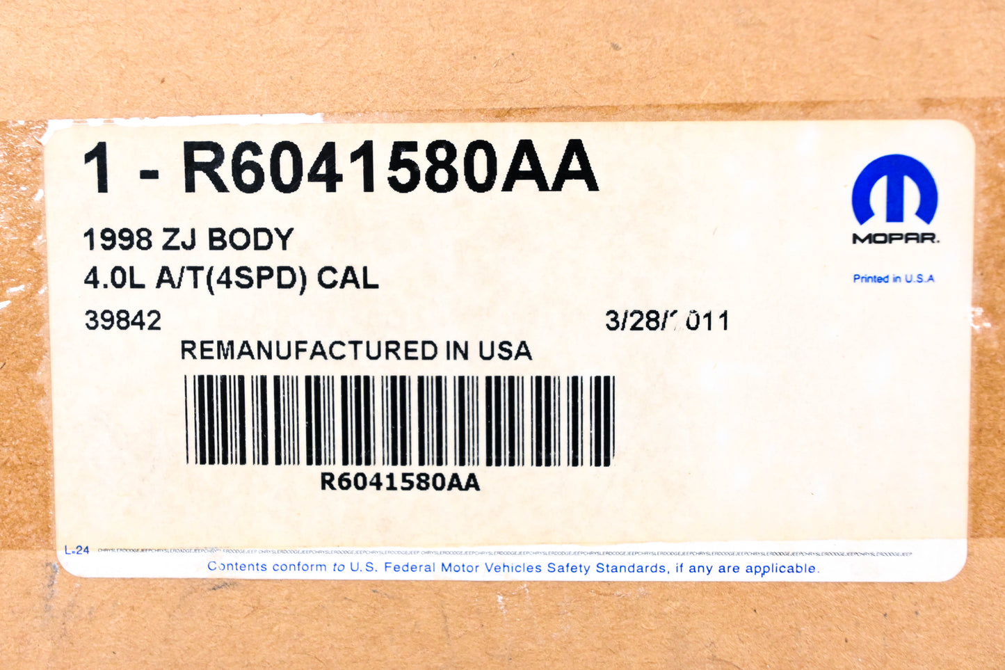 Mopar R6041580AA ECM Powertrain Control Computer NOS