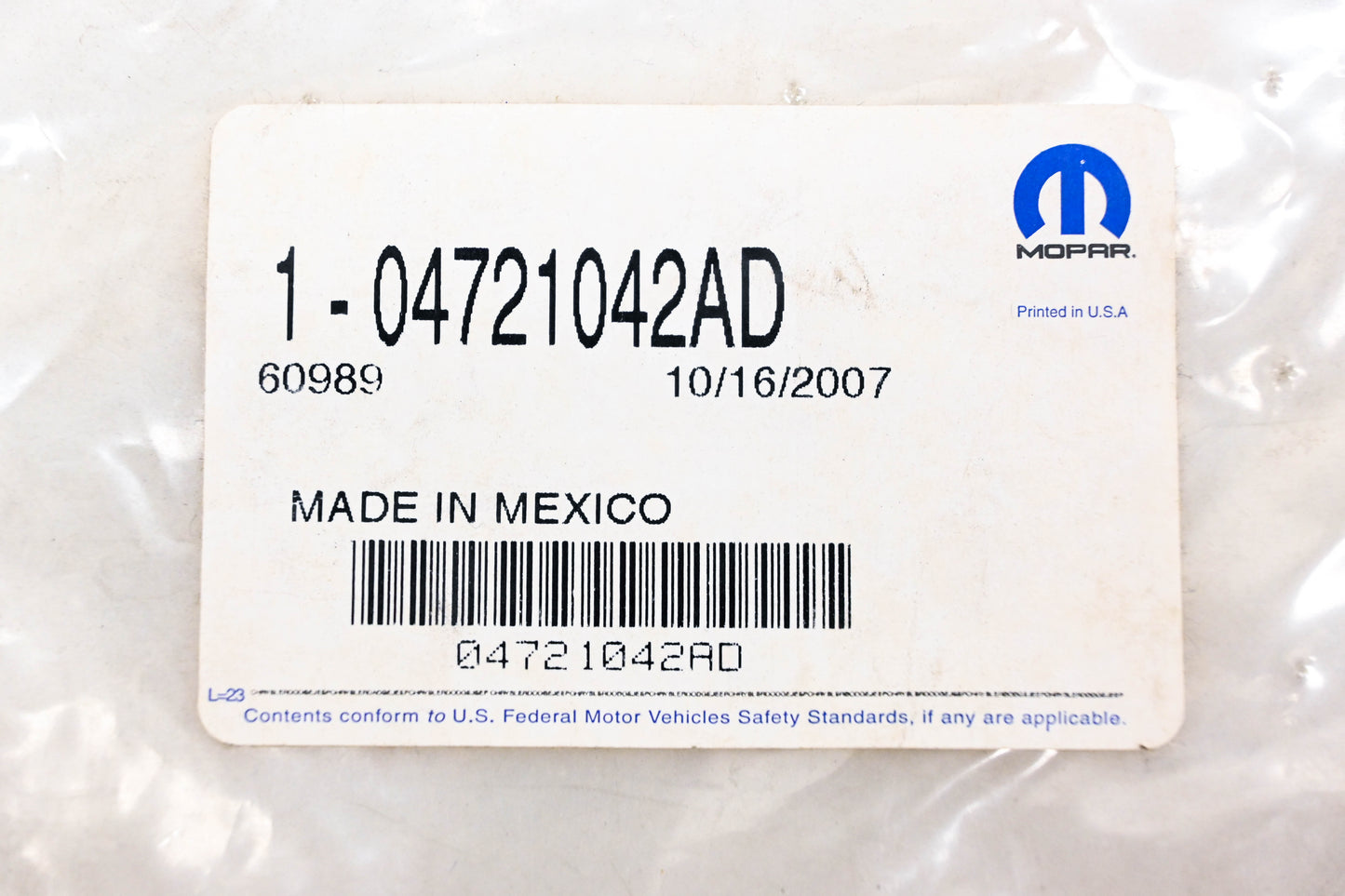 Mopar 04721042AD, 4721042AD ABS Anti-Lock Brake Sensor NOS