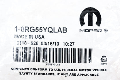 Mopar 0RG55YQLAB, RG55YQLAB Steering Column Shroud Kit NOS