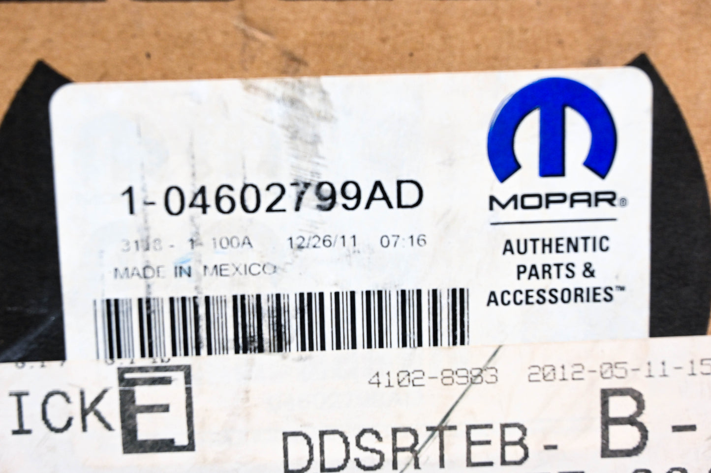 Mopar 04602799AD, 4602799AD Seat ECU Module NOS