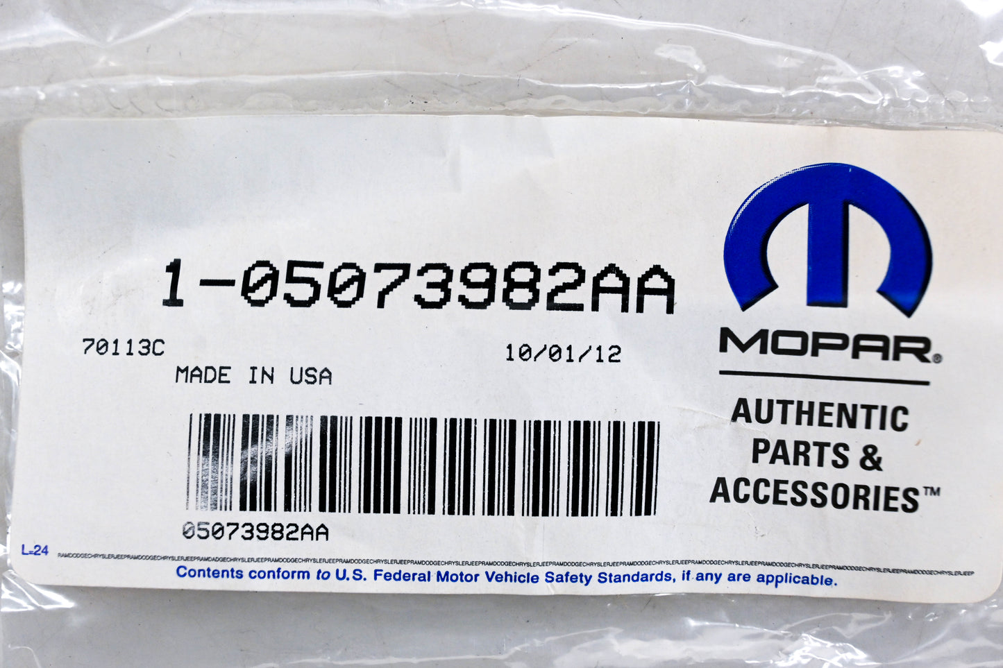 Mopar 05073982AA, 5073982AA Plate Link Clip NOS