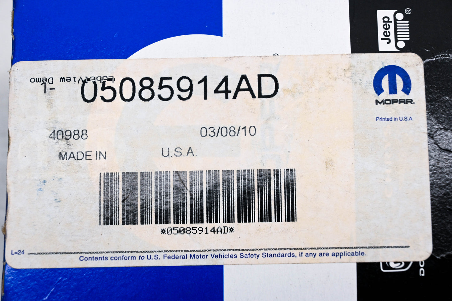 Mopar 05085914AD, 5085914AD, 05090033AB Ball Joint NOS