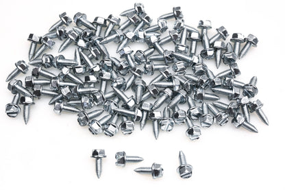 Aftermarket 4863 Silver License Plate Screws Qty 100 NOS