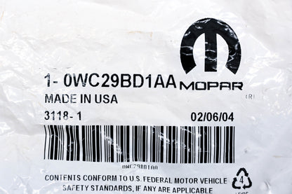 Mopar 0WC29BD1AA, WC29BD1AA Parking Brake Release Handle NOS
