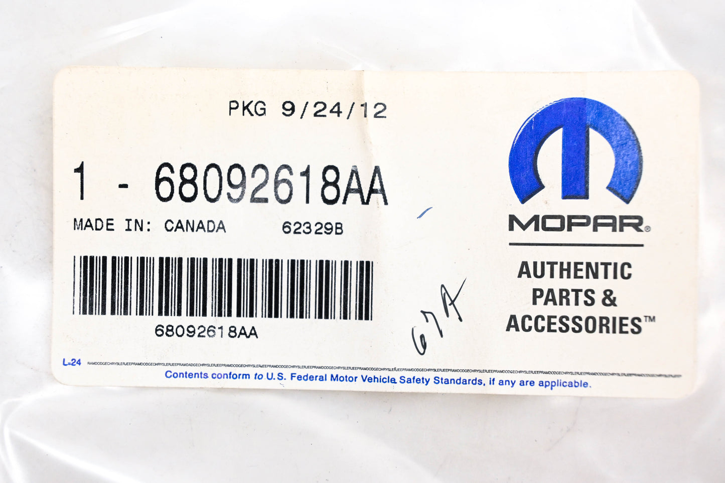 Mopar 68092618AA Exhaust Tailpipe Bracket NOS