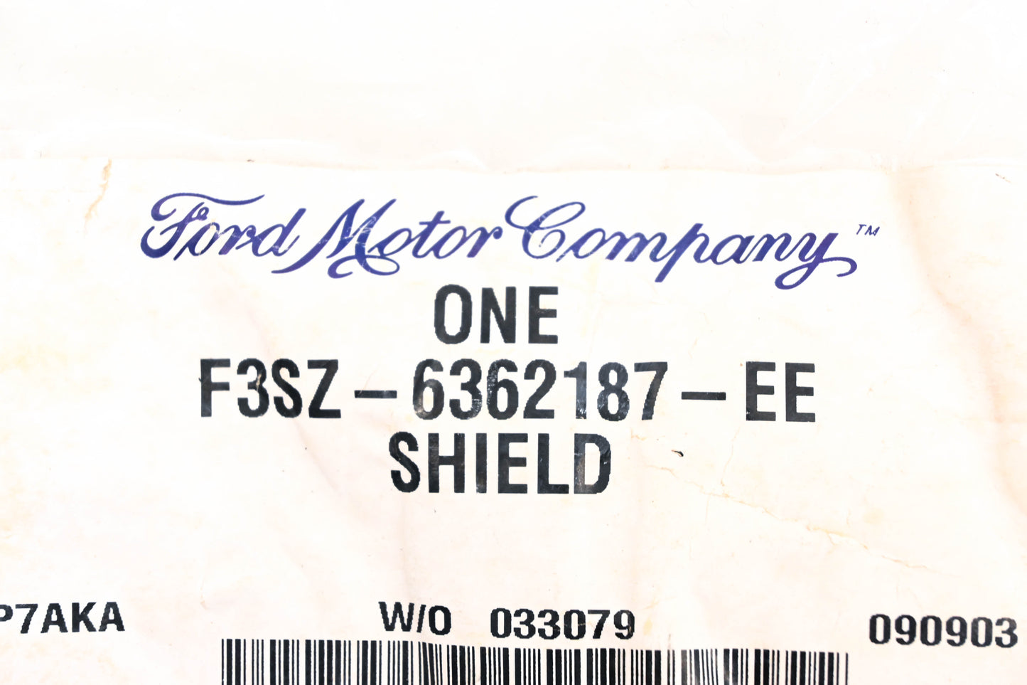 New OEM Ford F3SZ-6362187-EE Valance Panel NOS