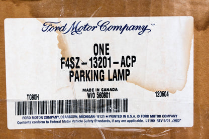 New OEM Ford F4SZ-13201-ACP Parking Lamp Assembly NOS