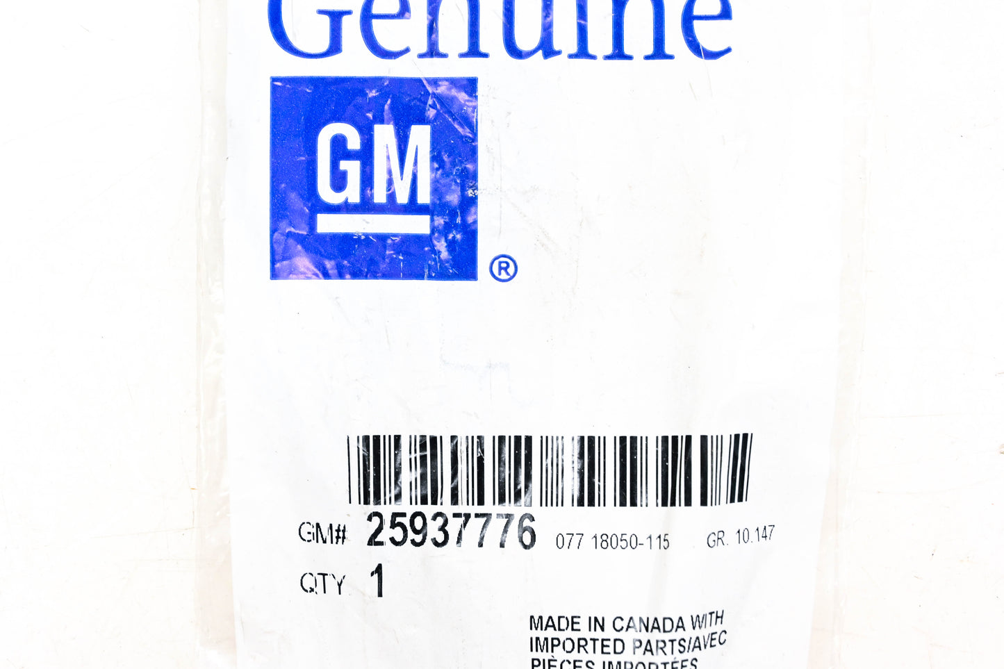 General Motors 25937776 Rear Windshield Arm Cover NOS