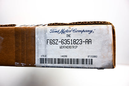 New OEM Ford F6SZ-6351823-AA Weatherstrip NOS