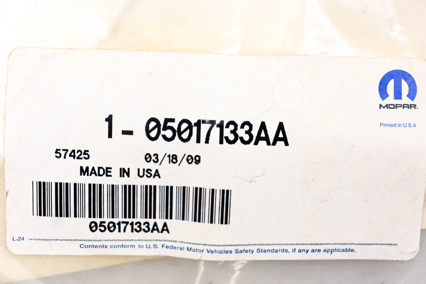 Mopar 05017133AA, 5017133AA Wiring Connector Kit NOS