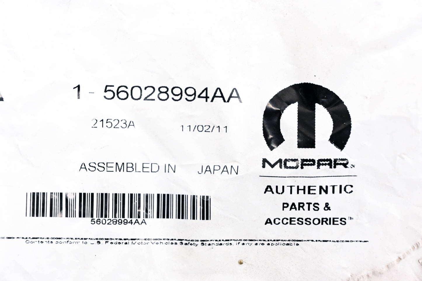 Mopar 56028994AA Oxygen Sensor NOS