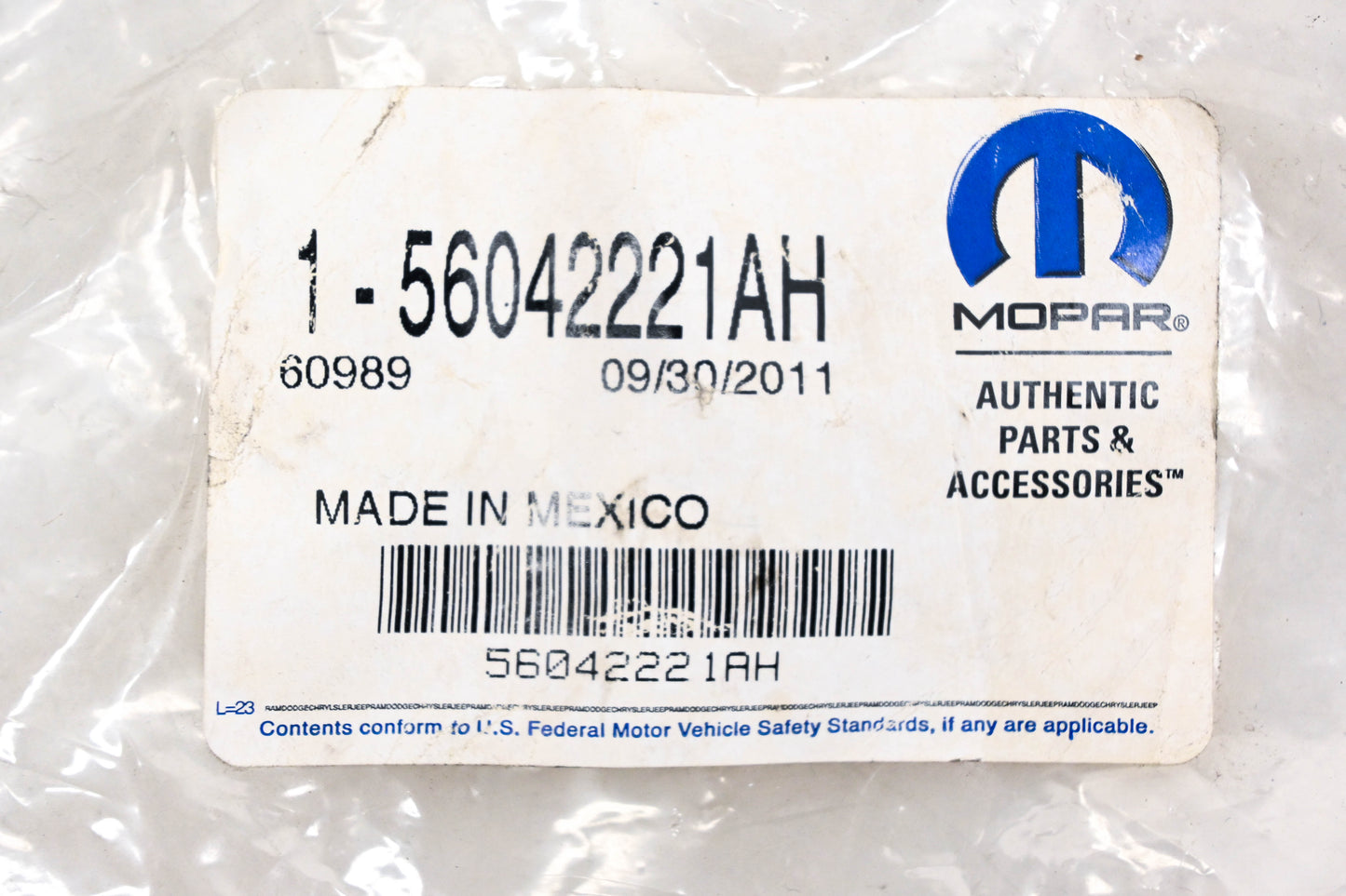 Mopar 56042221AH Front Door Wiring Harness NOS