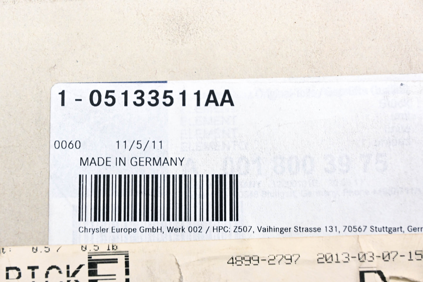 Mopar 05133511AA, A0018003975 Door Lock Actuator NOS