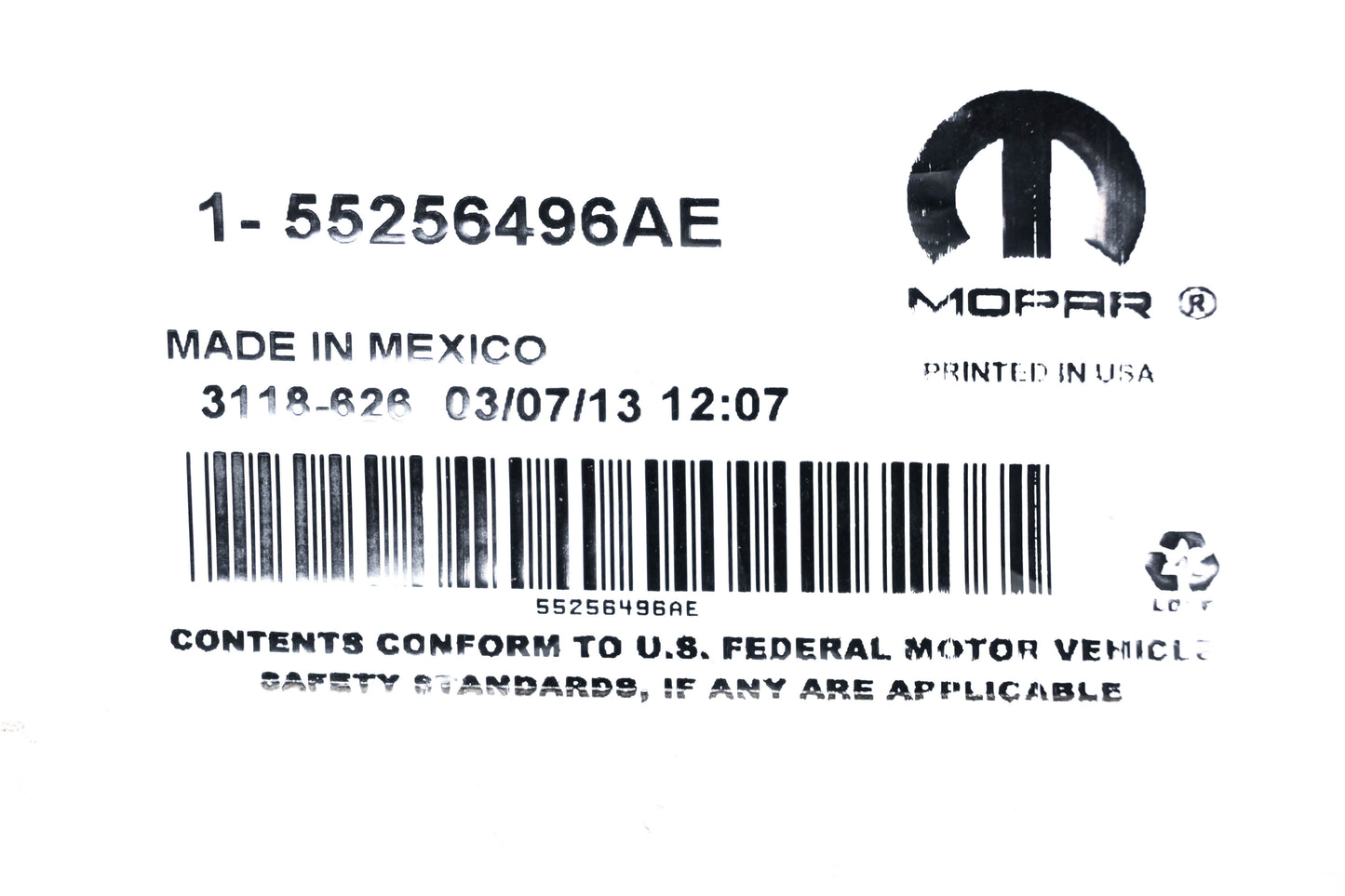 Mopar 55256496AE Hood Latch Release Cable NOS