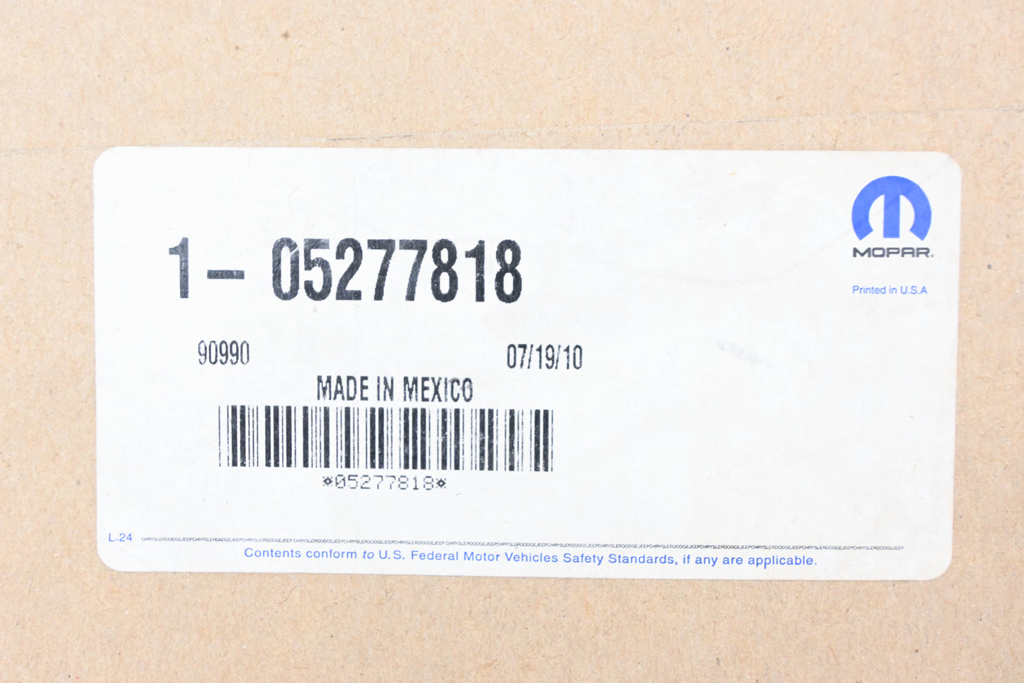 Mopar 05277818, 5277818 Kickdown Throttle Valve Cable NOS