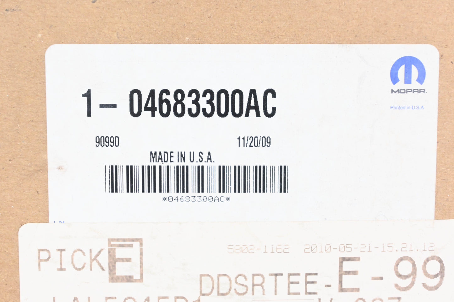Mopar 04683300AC, 4683300AC Parking Brake Cable NOS