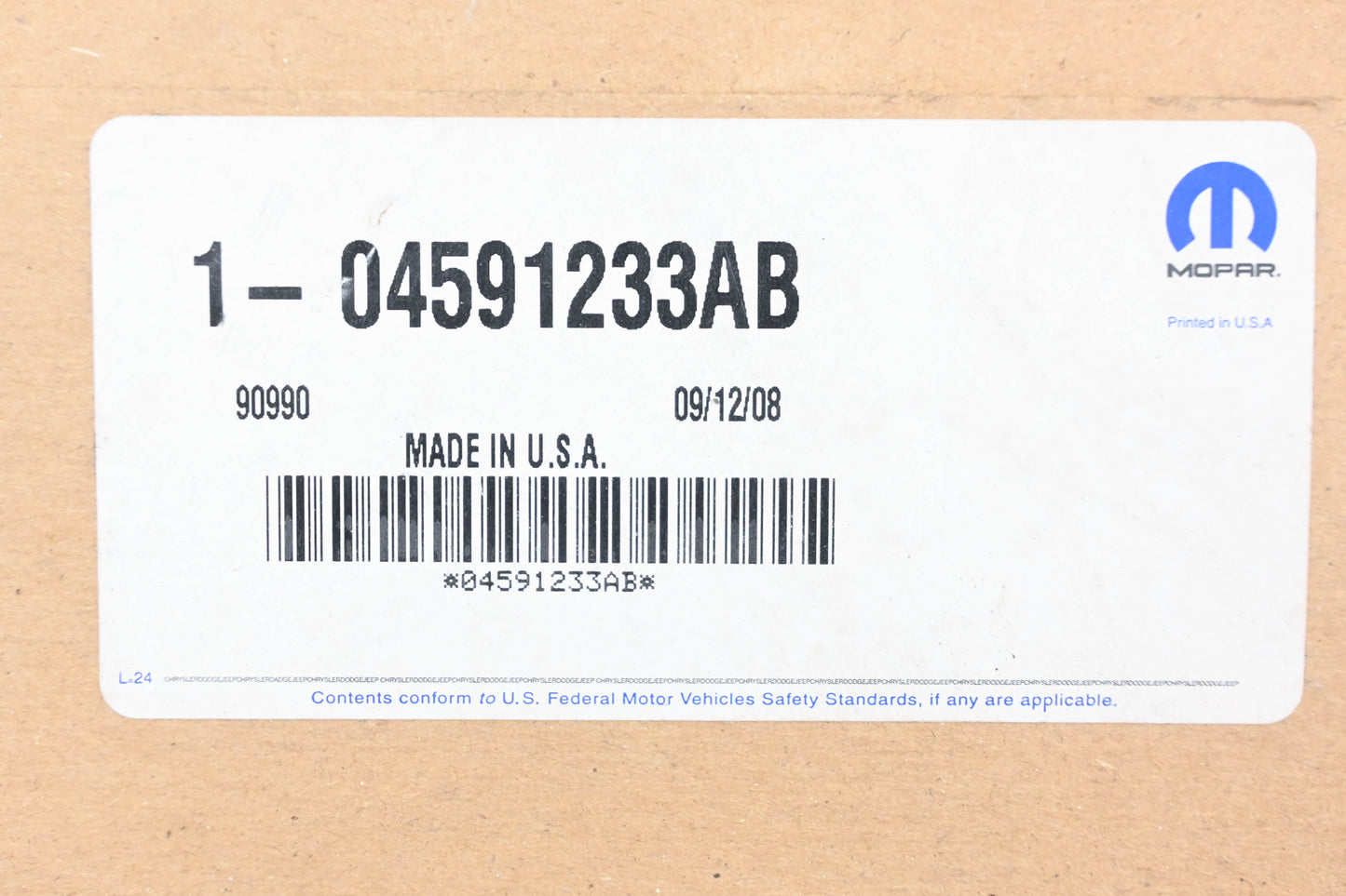 Mopar 04591233AB, 4591233AB Fuel Injection Throttle Cable NOS