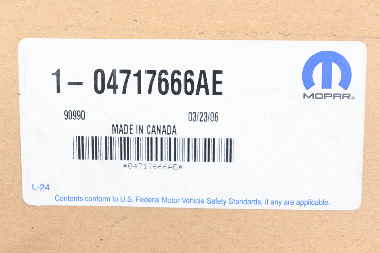 Mopar 04717666AE, 4717666AE Sliding Door Latch Cable NOS