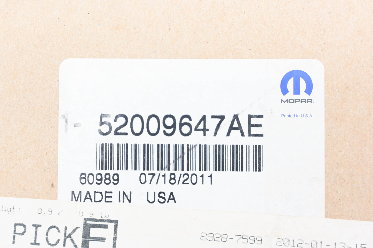 Mopar 52009647AE Parking Brake Cable NOS