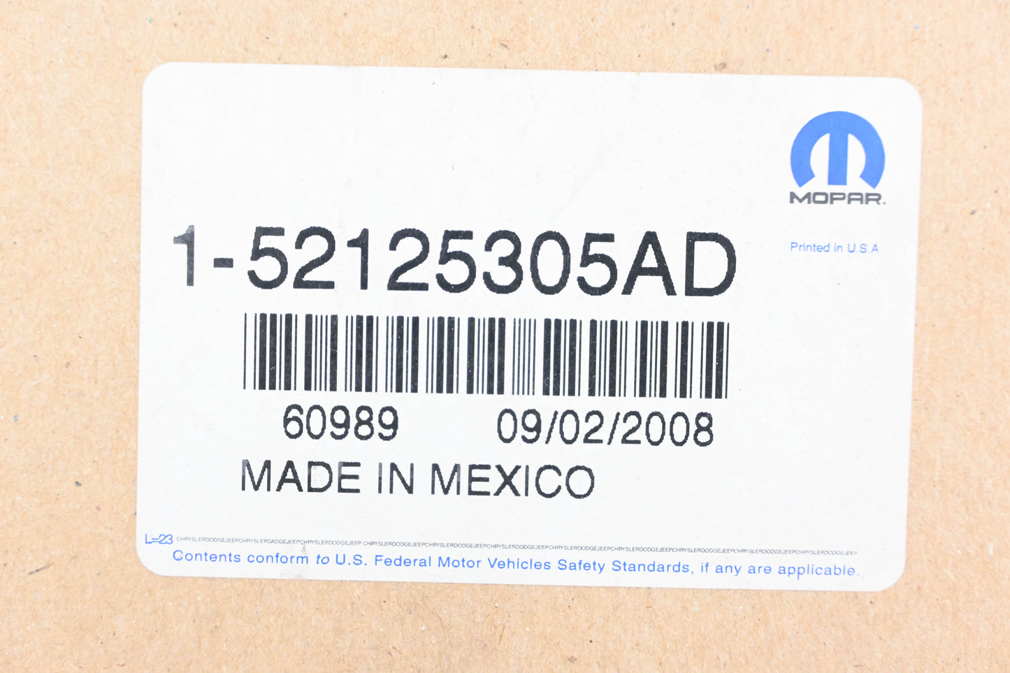 Mopar 52125305AD Transmission Shift Interlock Cable NOS