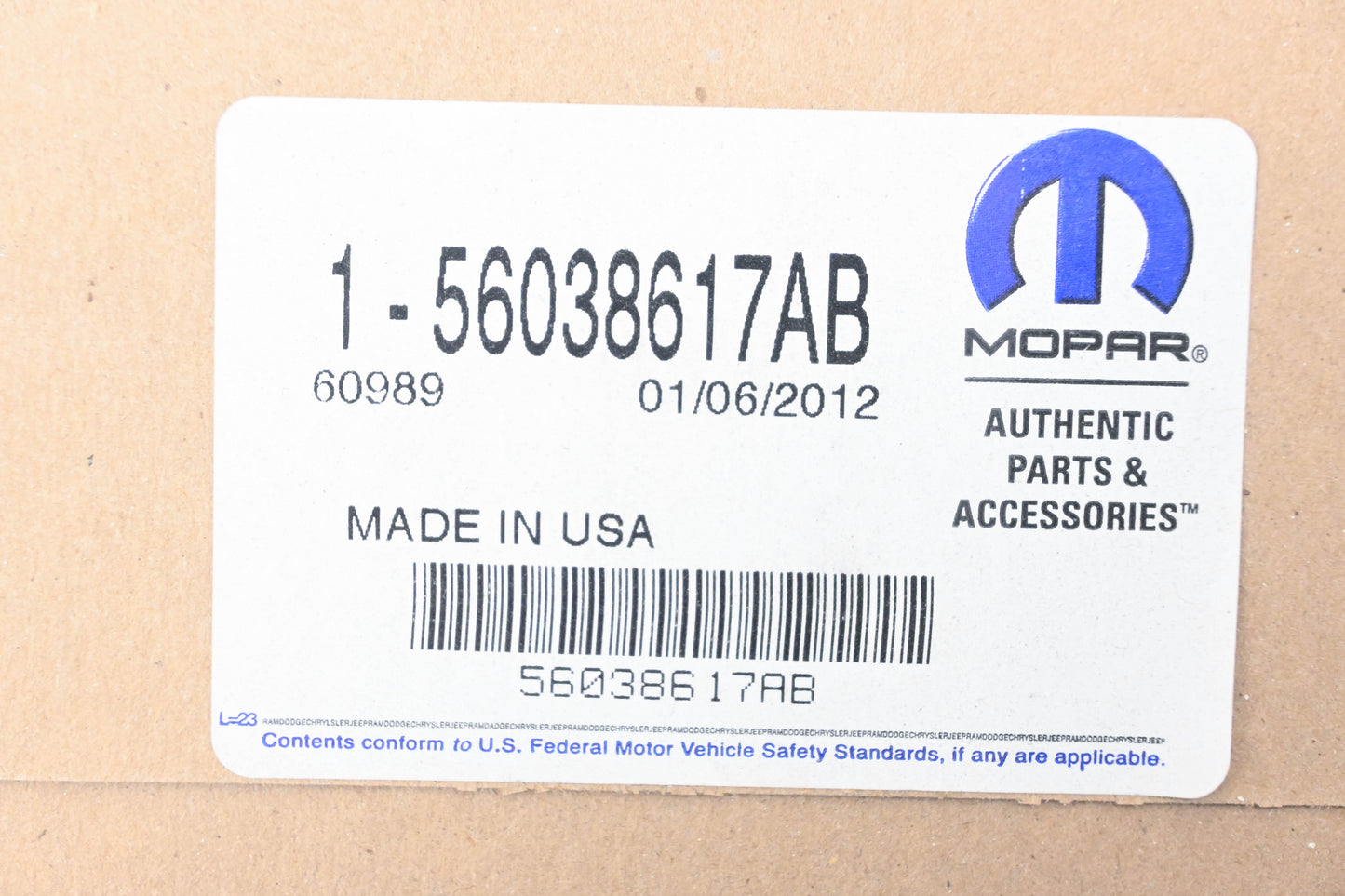 Mopar 56038617AB Antenna Cable NOS