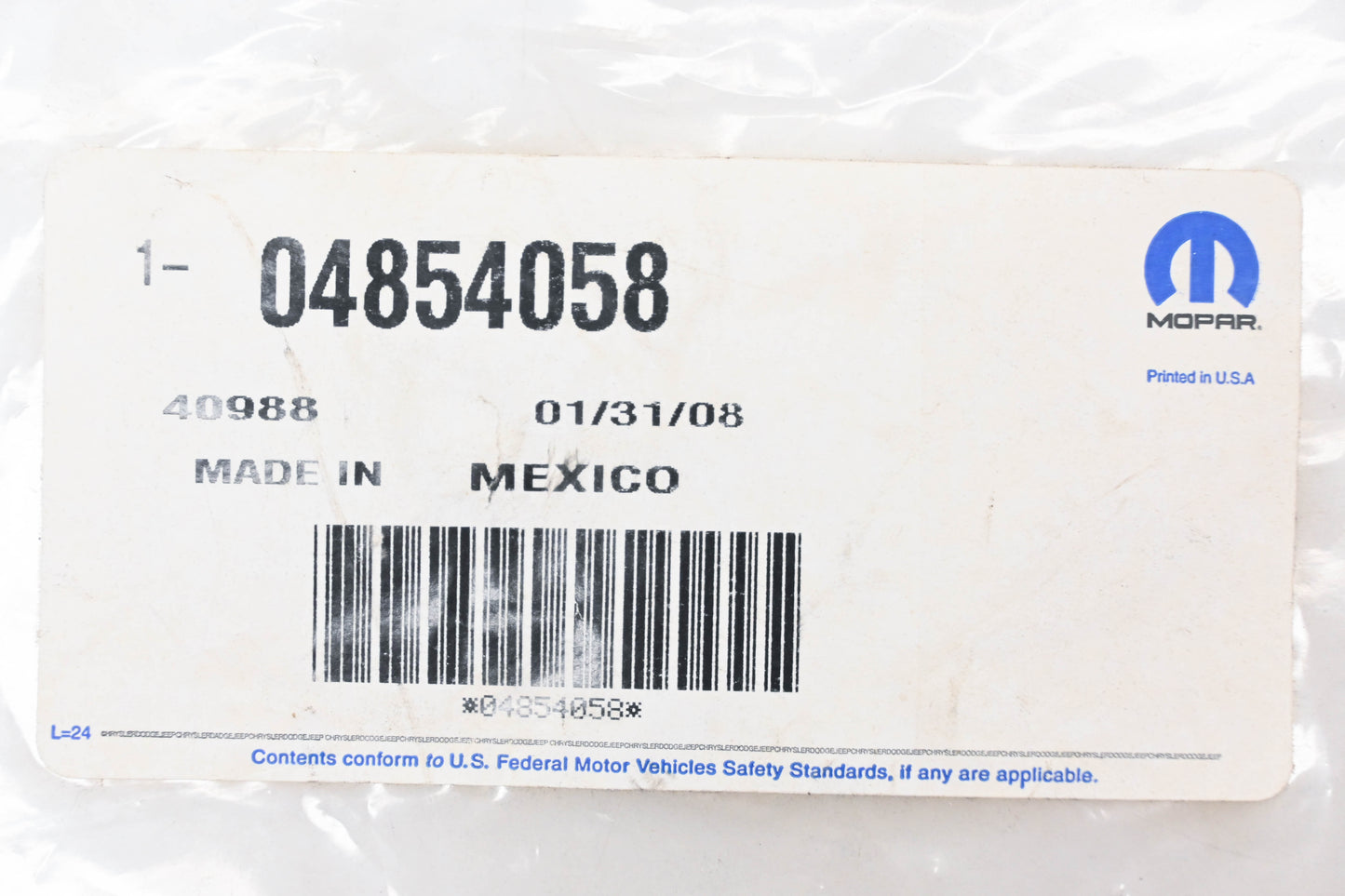 Mopar 04854058, 4854058 Speed Control Cable NOS