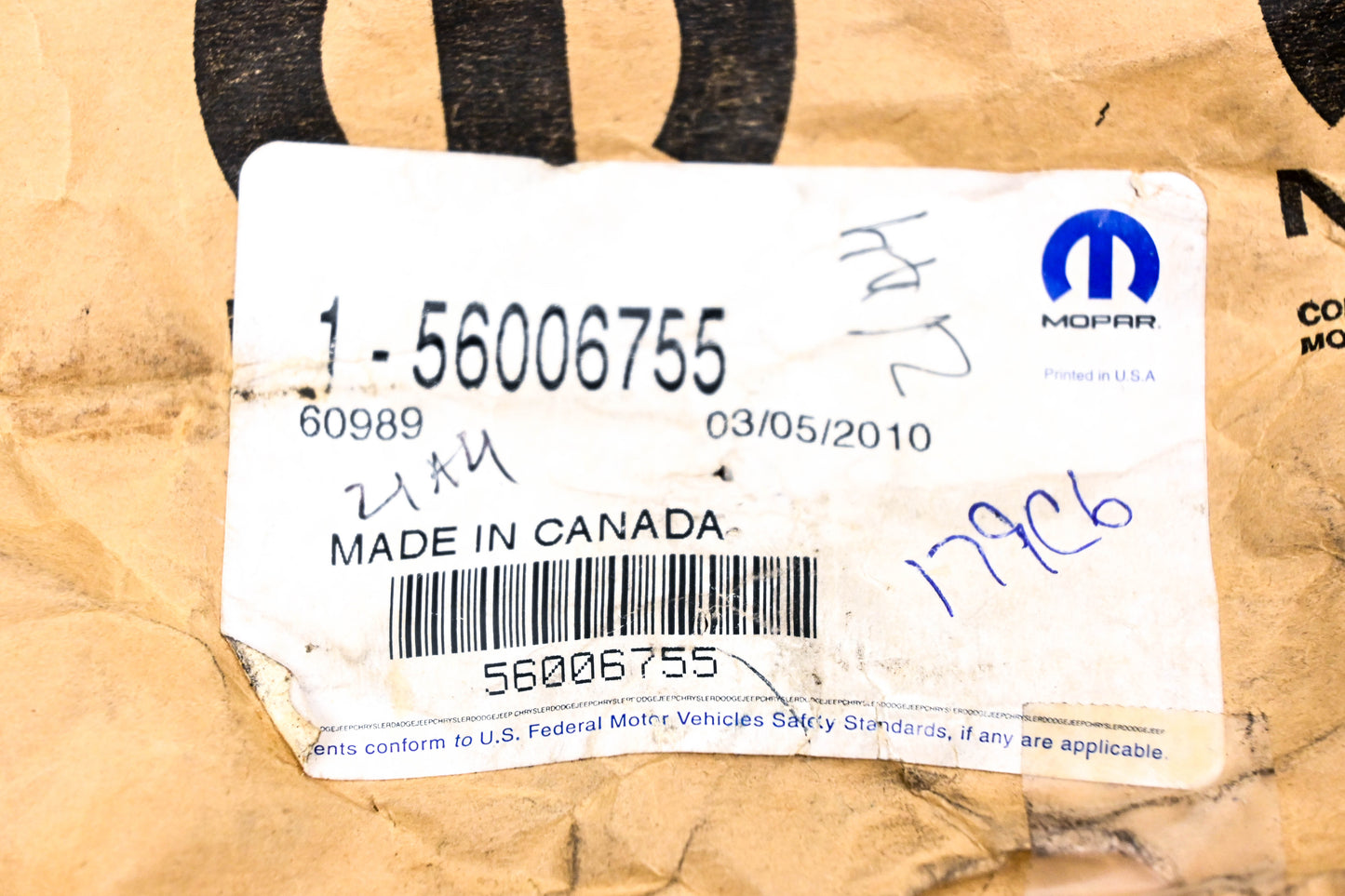 Mopar 56006755 Transfer Case Indicator Mode Switch NOS