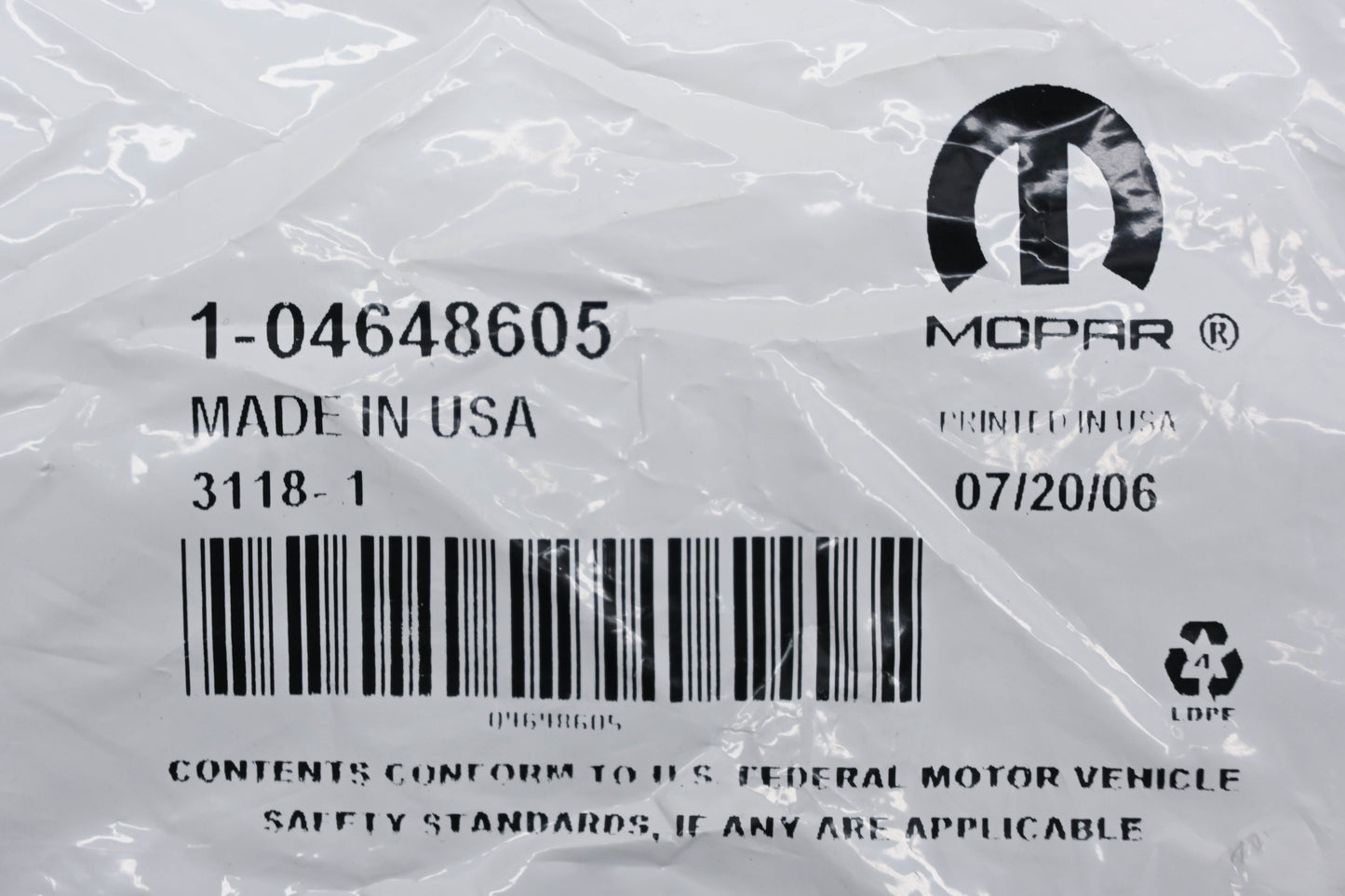 Mopar 04648605, 4648605 Spark Plug Tube Seal NOS
