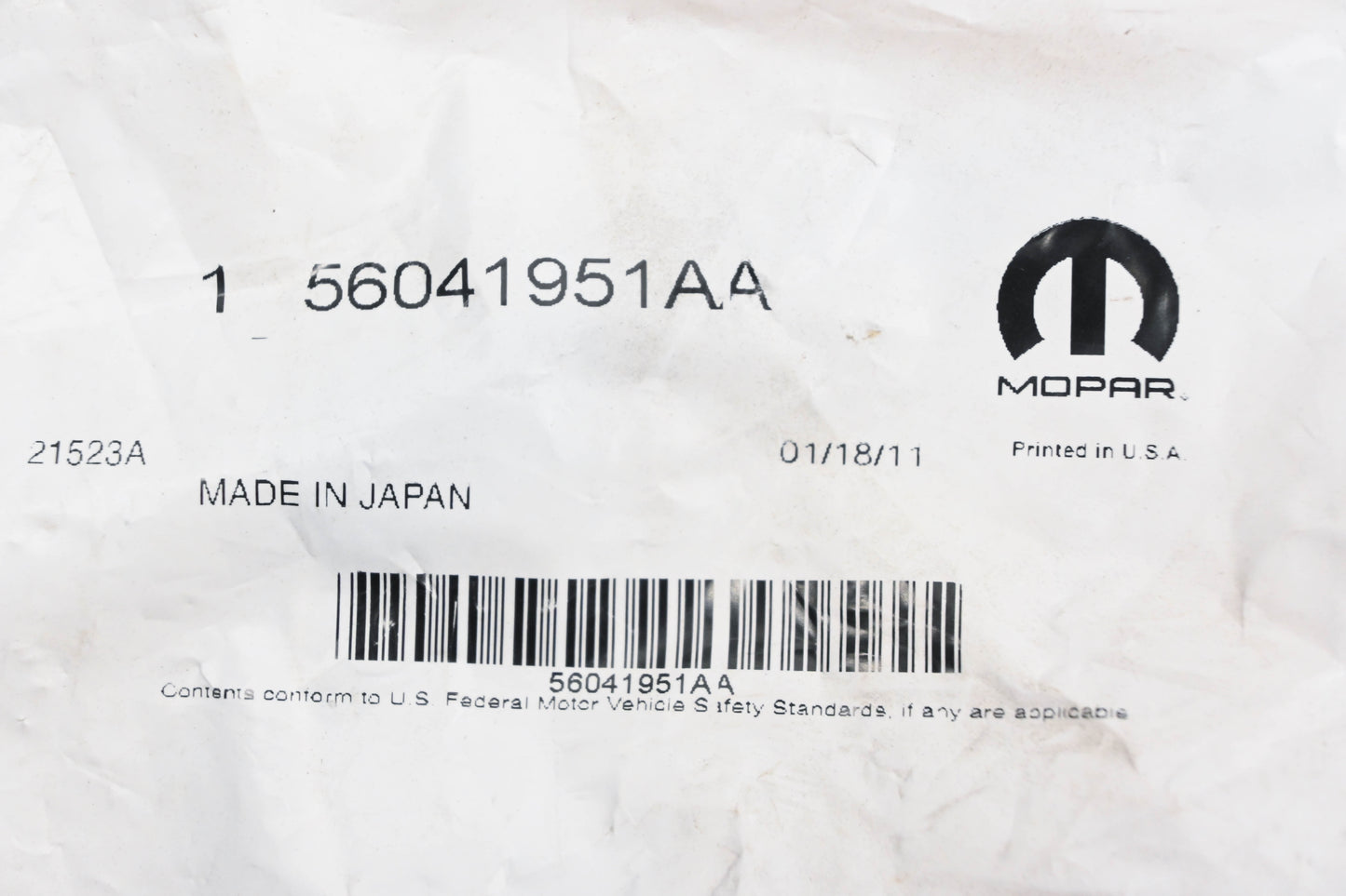 Mopar 56041951AA Oxygen Sensor NOS
