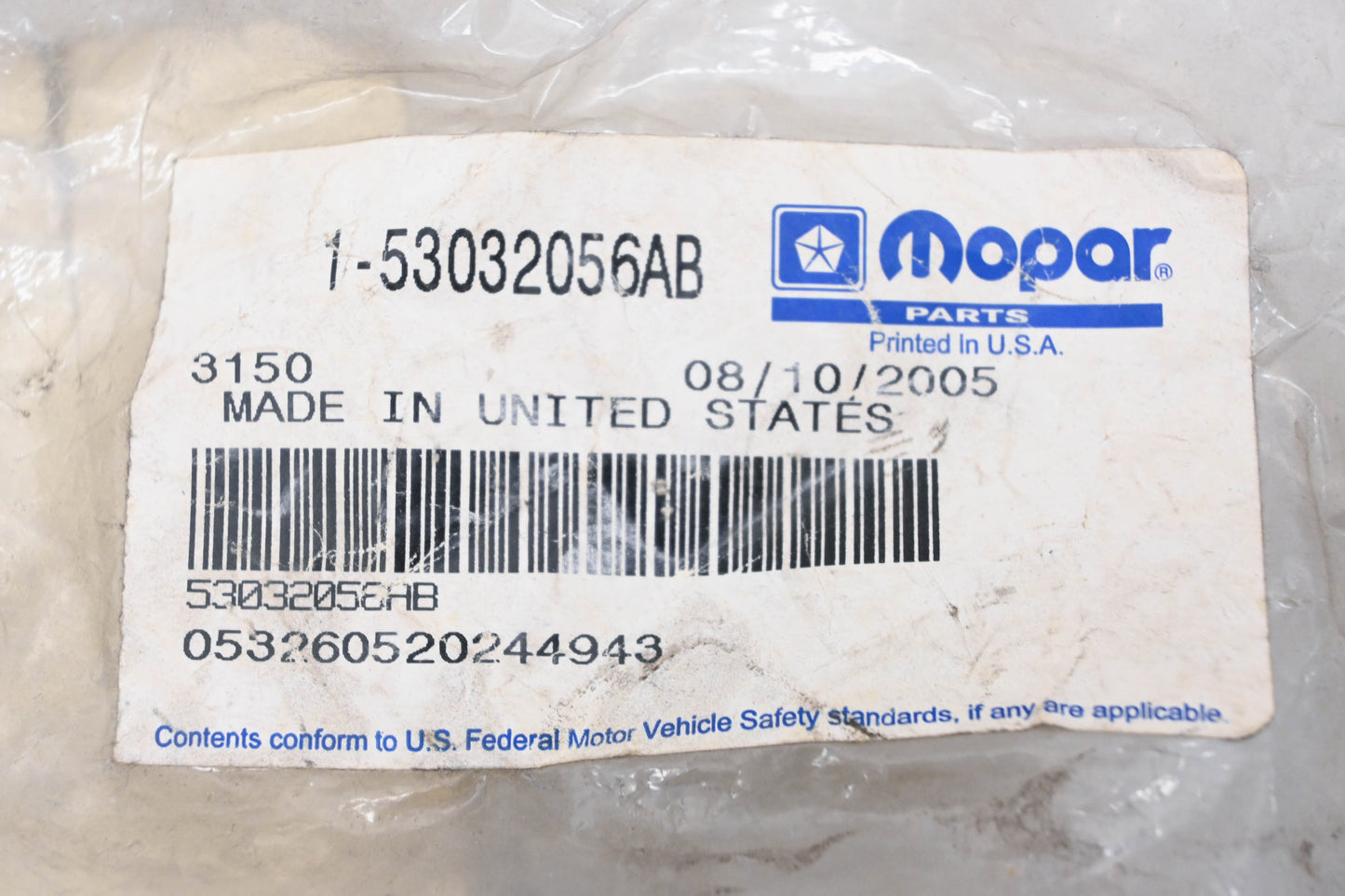 Mopar 53032056AB Purge Cycle Assembly NOS